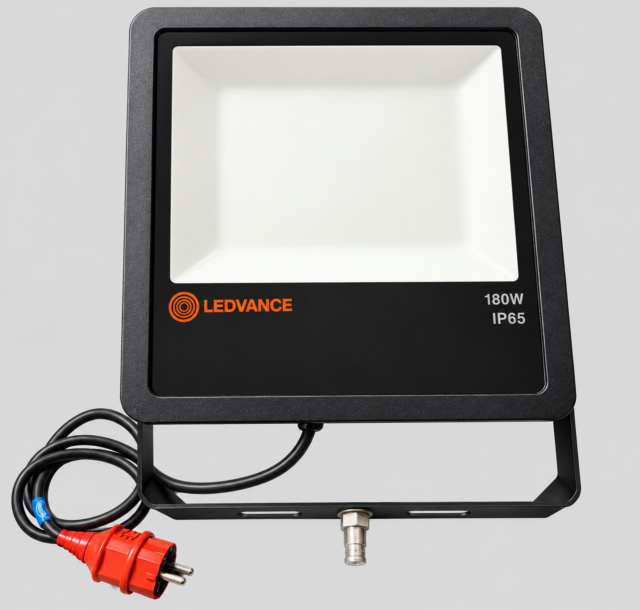 LED-Fluter LEDVANCE 180W mit rotem Schutzkontaktstecker